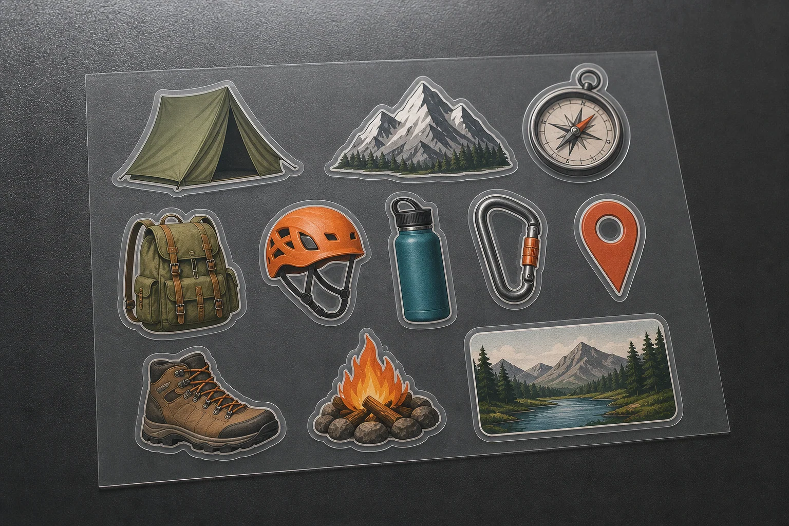 Aufkleber-Set Premium transparent – Produktbeispiel 2