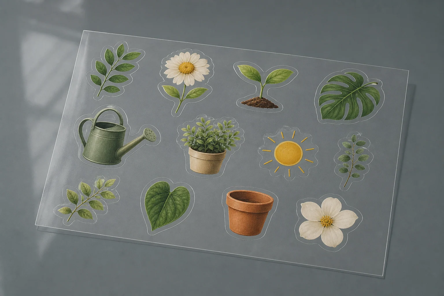 Aufkleber-Set Standard transparent – Produktbeispiel 1