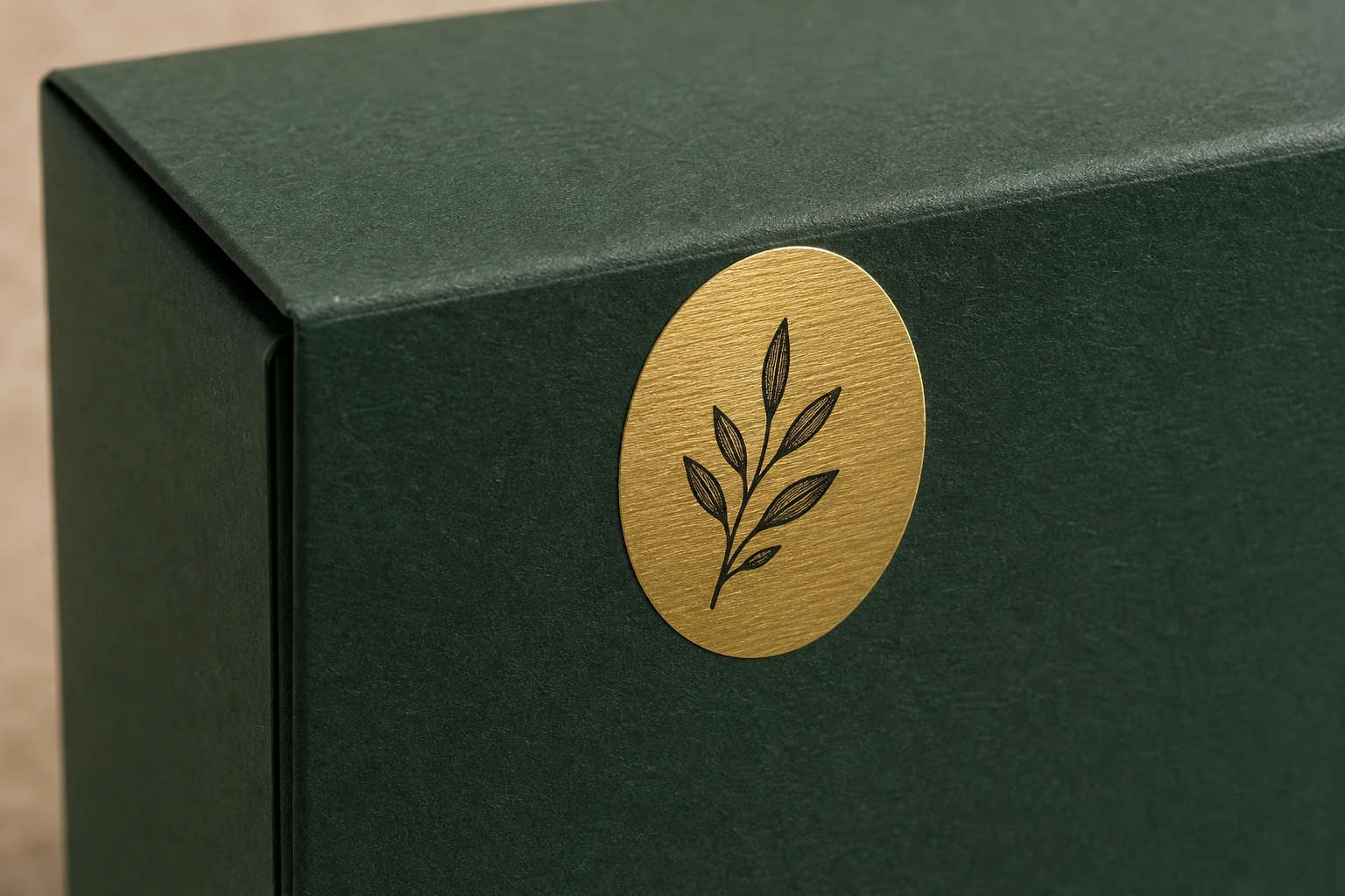 Gebürstete Gold Aufkleber – Produktbeispiel 1