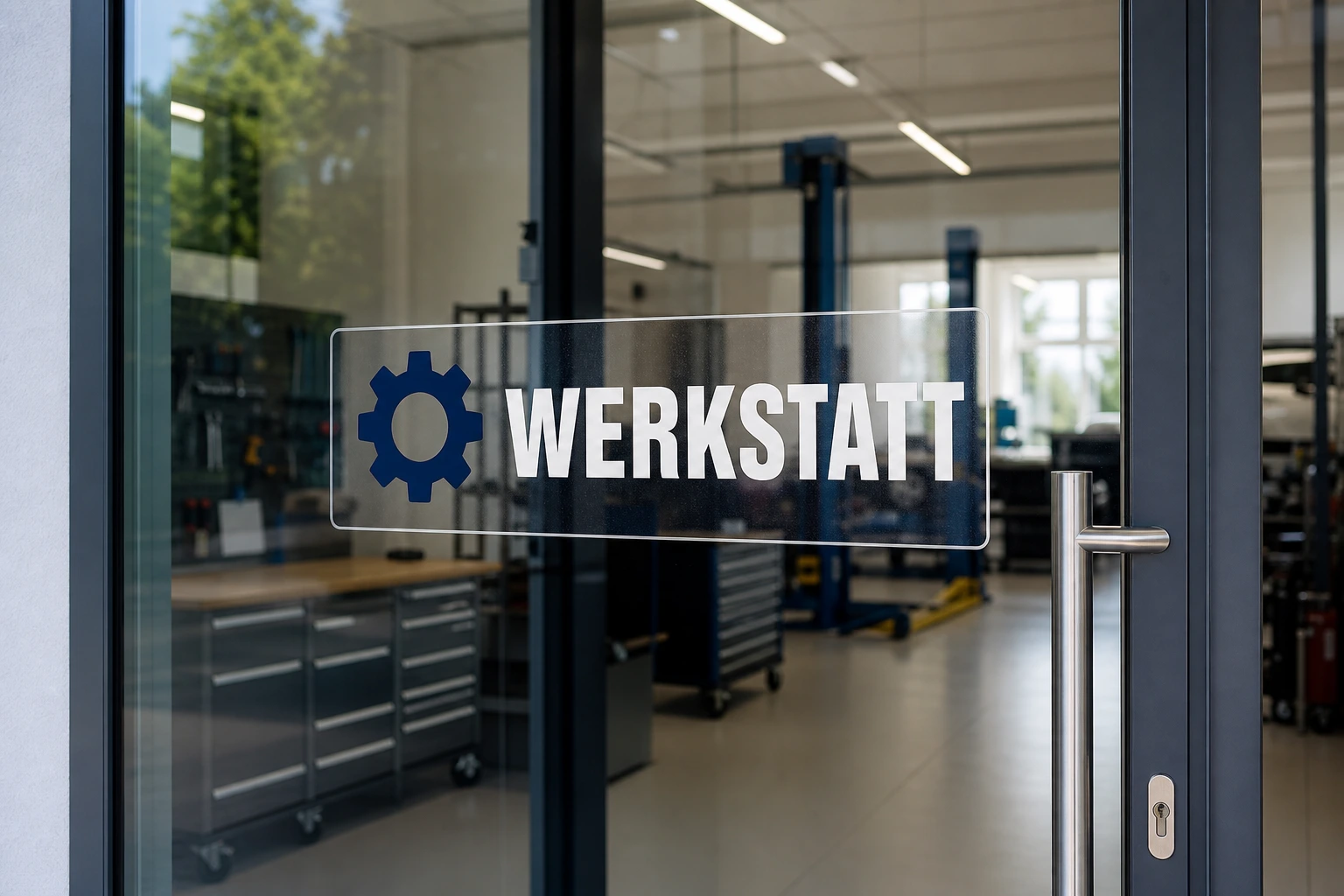 Innenklebende Hinterglas Aufkleber Professional – Produktbeispiel 2