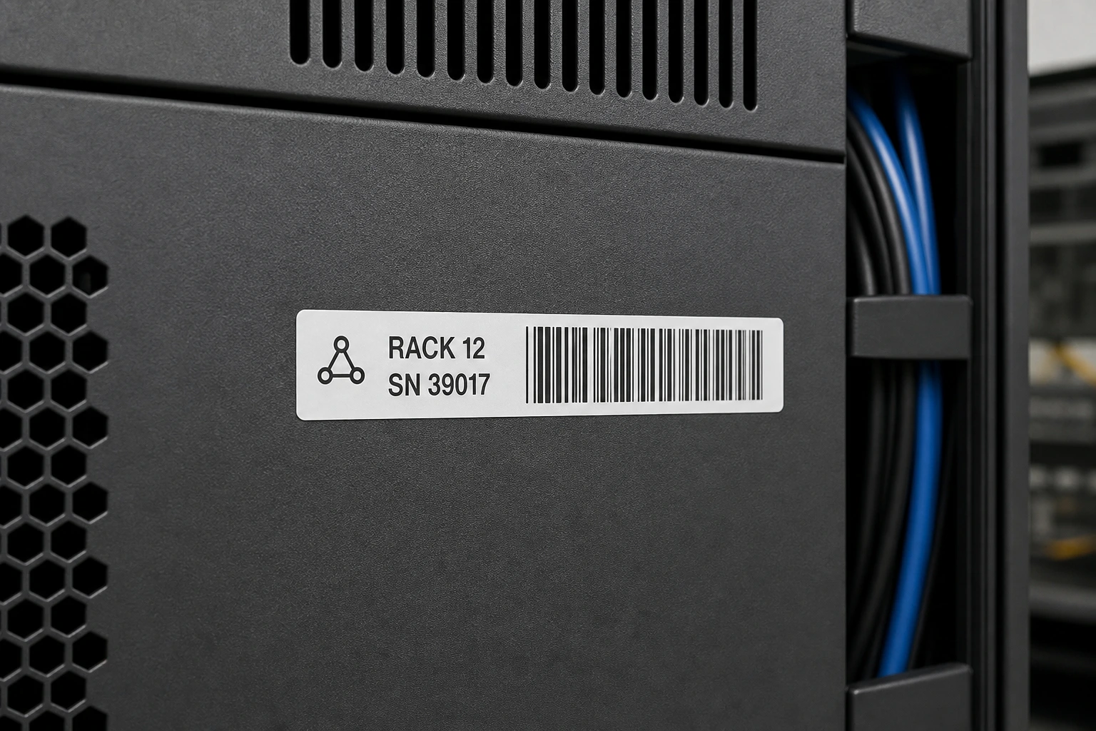 Serien / QR-Code / Barcode matte Aufkleber drucken – Produktbeispiel 2