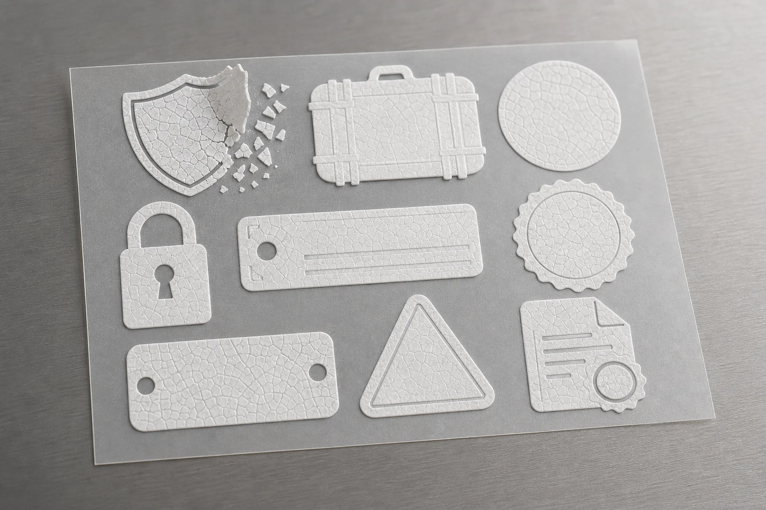Silber-Aufkleber-Set – Produktbeispiel 2