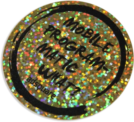 Glitzer Aufkleber Gold – Produktbeispiel 1