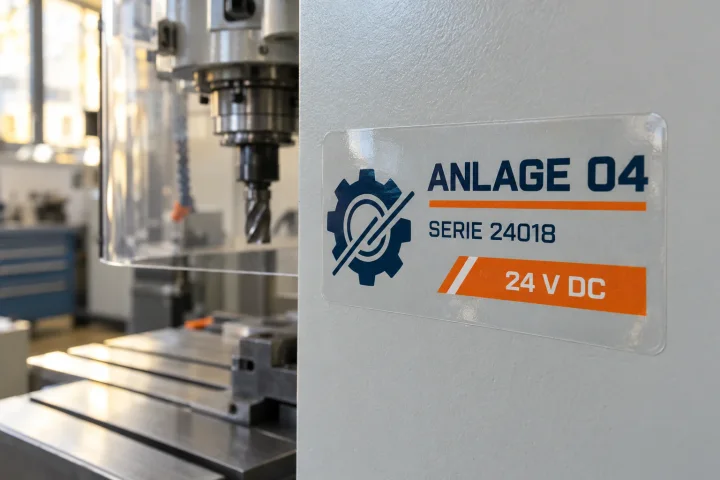 Transparente Aufkleber beständig und stark klebend – Produktbeispiel 1