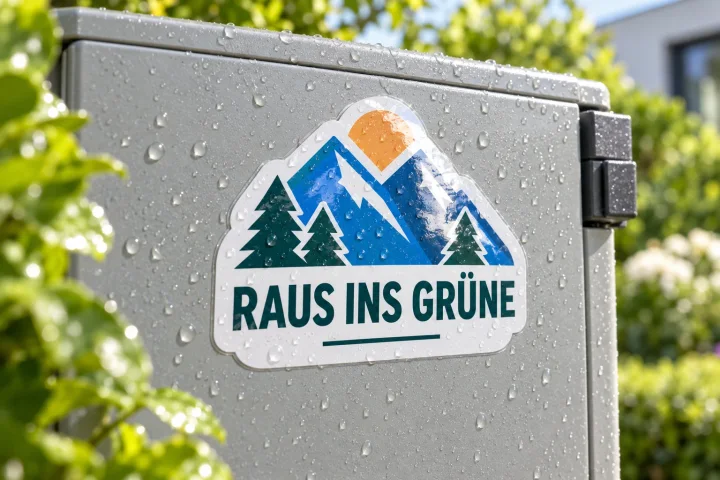Laminierte Aufkleber drucken – Produktbeispiel 1