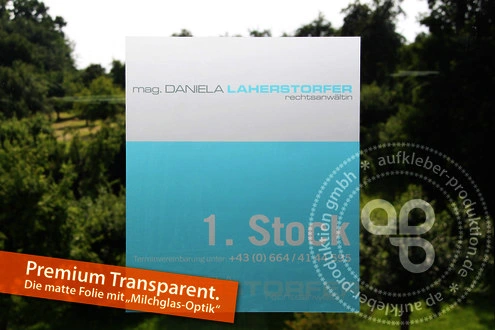 Transparente Aufkleber matt – Produktbeispiel 3