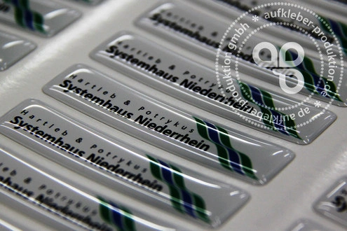Große Doming Aufkleber – Produktbeispiel 1