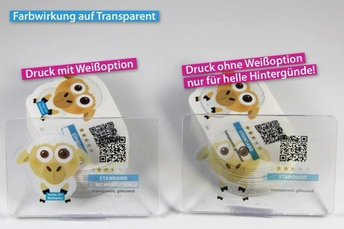 Transparente Aufkleber mit Wunschmotiv – Produktbeispiel 4