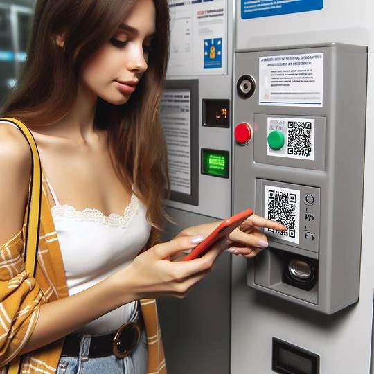 Robuste Funktionskennzeichnung an einem Ticketautomaten