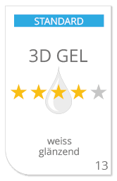 Standard Gelaufkleber weiss Standard Gelaufkleber weiss