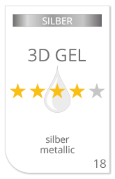 Angebot erstellen für das Drucken von Silber 3D Aufkleber mit GEL (Doming)