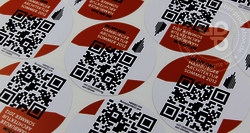 QR und Barcode Aufkleber