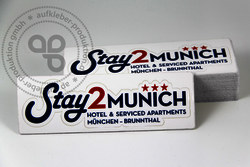 Autosticker mit Schutzlaminat