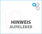 Hinweisaufkleber online drucken (typische Hinweis-Aufkleber)