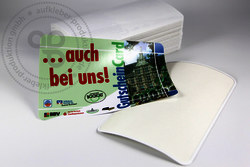 Innenklebender Aufkleber