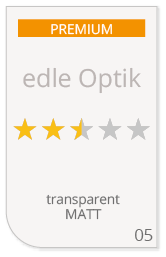 Premium Aufkleber drucken mit transparenter Folie matt - Angebotserstellung